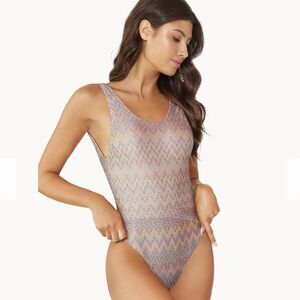PQ Swim Lavish Scoop One Piece Swim Bathing Suit Size Medium NWT $154